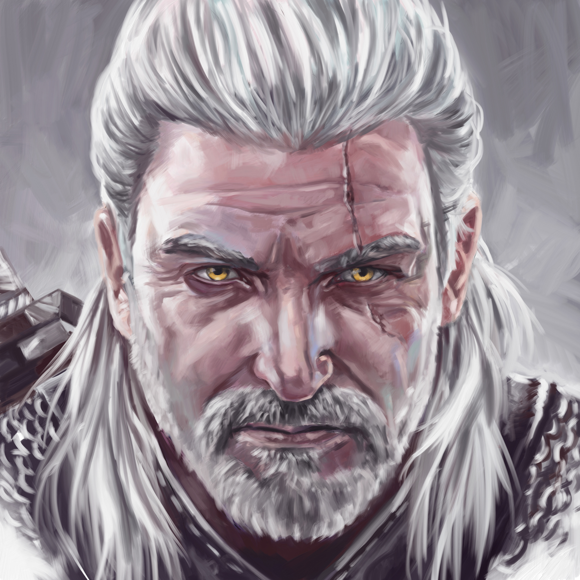 Painting of the Witcher